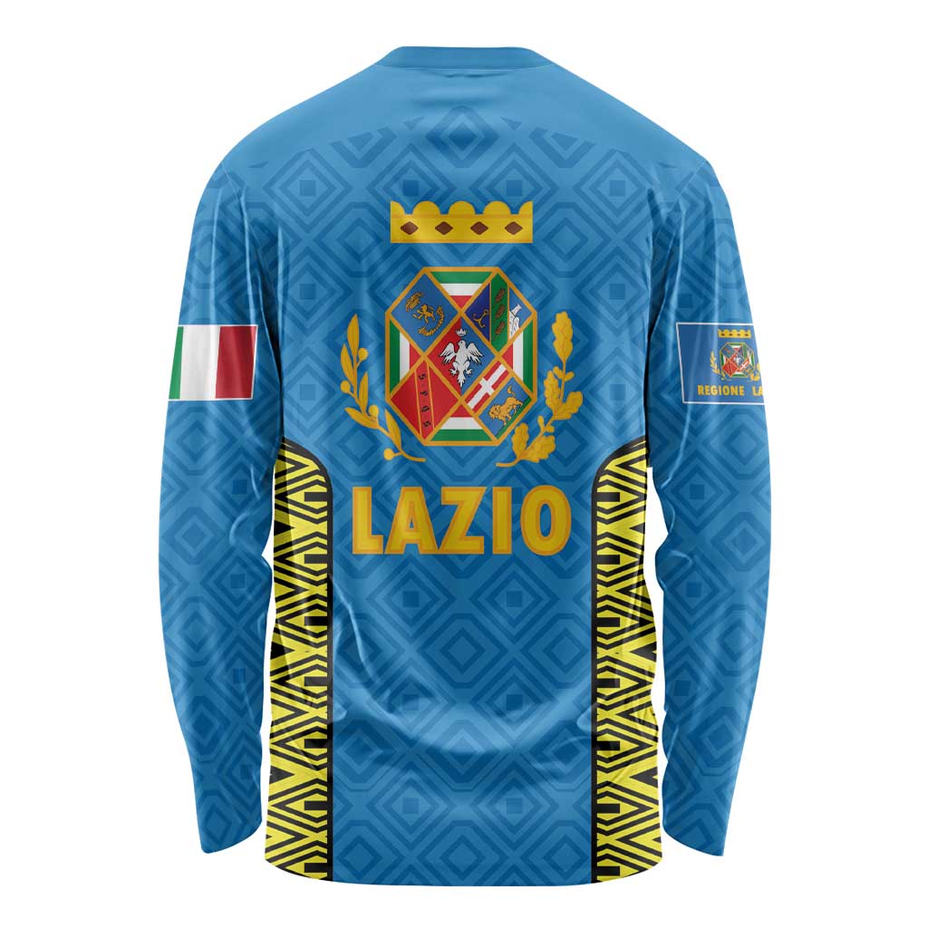 Italy Lazio Long Sleeve Shirt Flag Style LT19
