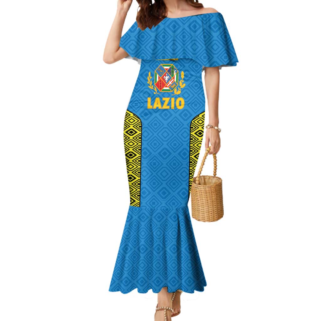 Italy Lazio Mermaid Dress Flag Style - Wonder Print Shop