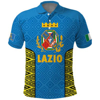 Italy Lazio Polo Shirt Flag Style LT19