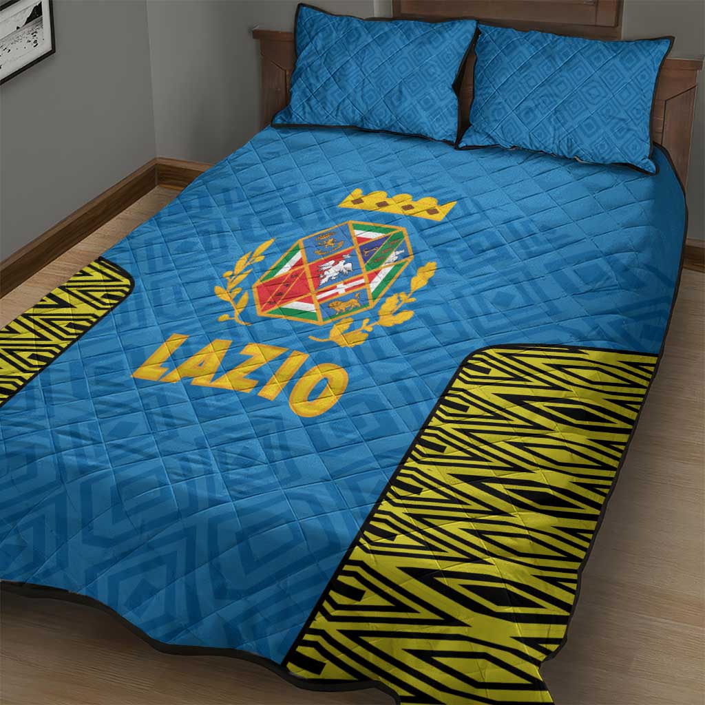 Italy Lazio Quilt Bed Set Flag Style - Wonder Print Shop