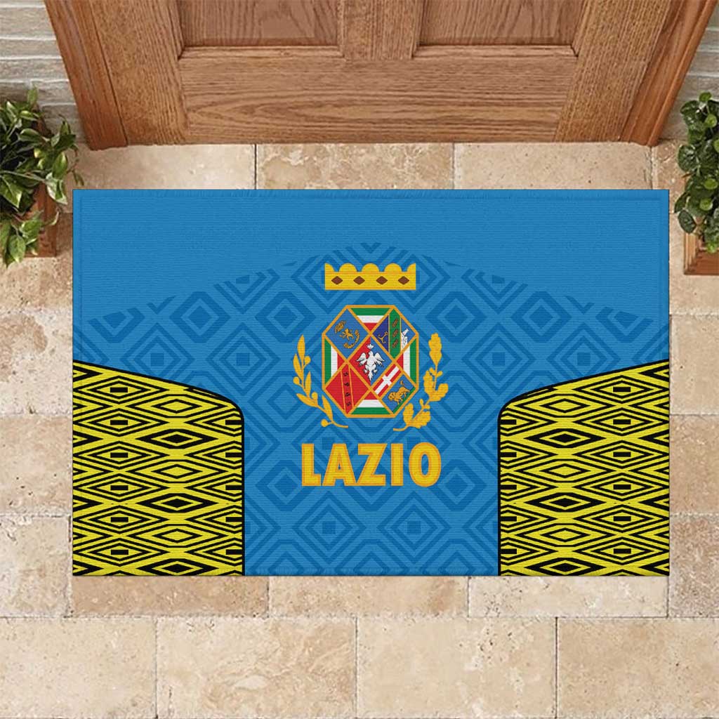Italy Lazio Rubber Doormat Flag Style - Wonder Print Shop