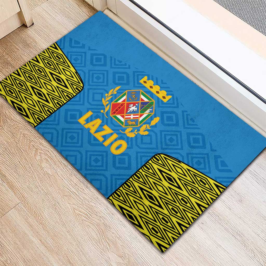 Italy Lazio Rubber Doormat Flag Style - Wonder Print Shop