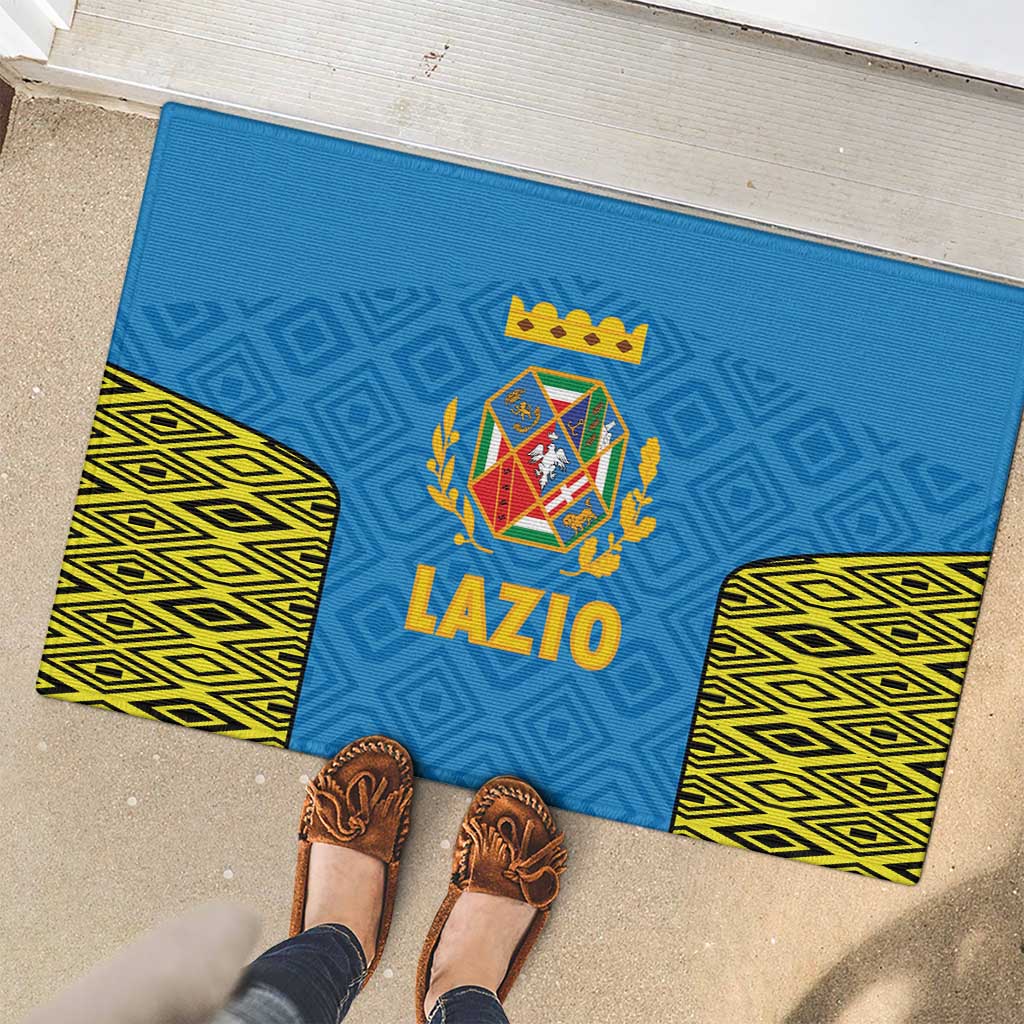 Italy Lazio Rubber Doormat Flag Style - Wonder Print Shop