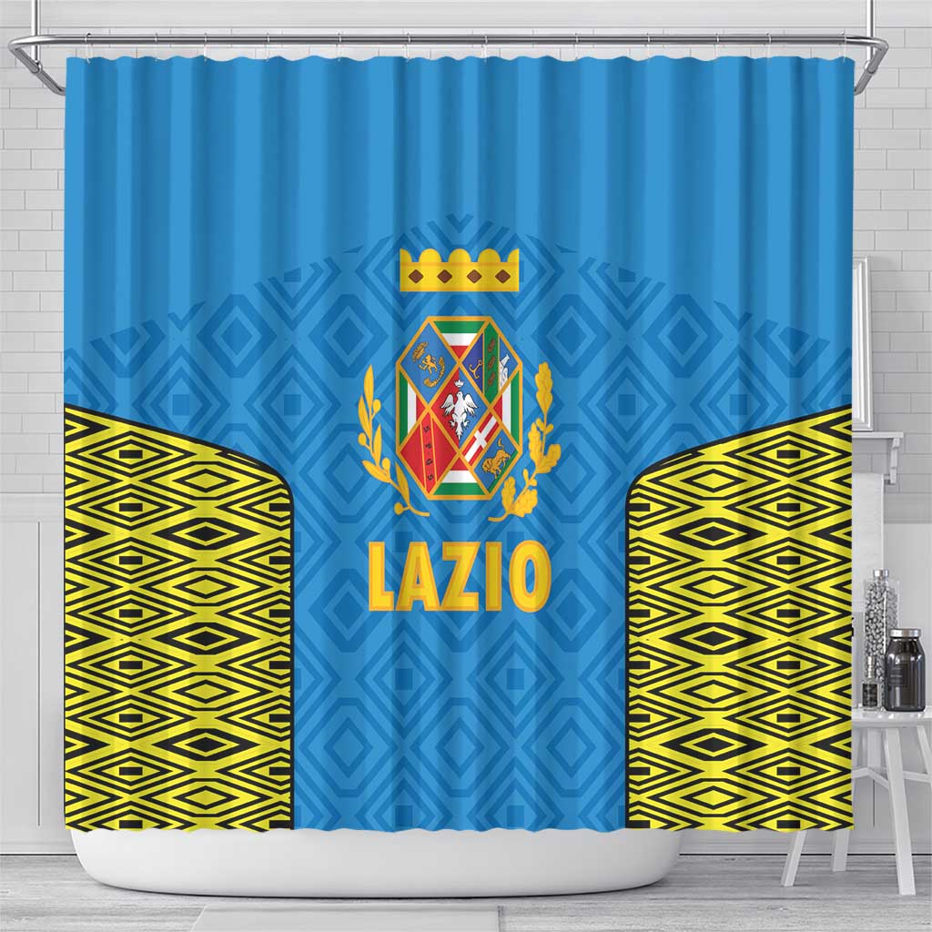 Italy Lazio Shower Curtain Flag Style - Wonder Print Shop
