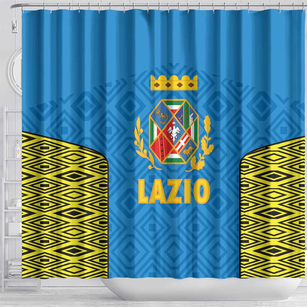 Italy Lazio Shower Curtain Flag Style - Wonder Print Shop