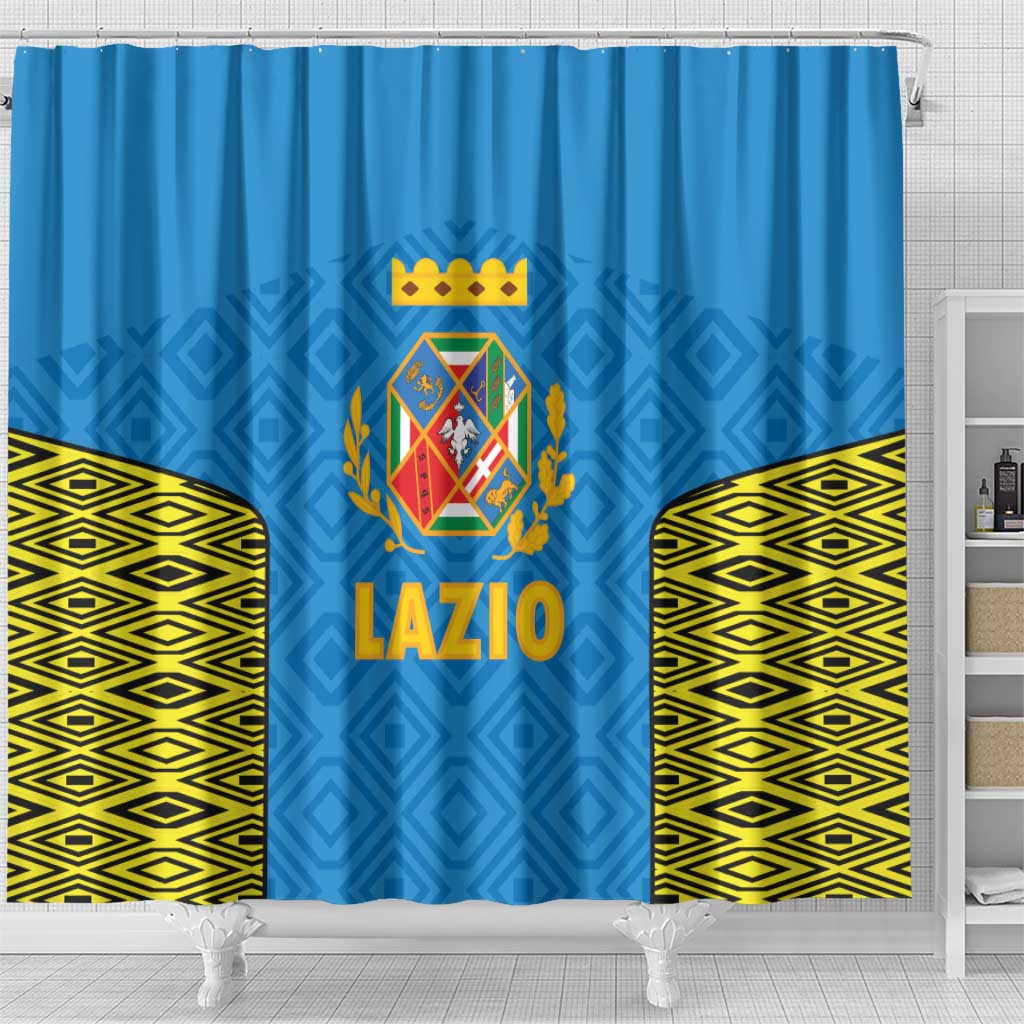 Italy Lazio Shower Curtain Flag Style - Wonder Print Shop