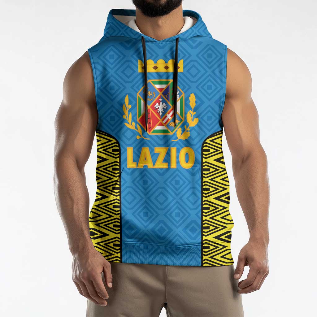 Italy Lazio Sleeveless Hoodie Flag Style LT19