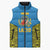 Italy Lazio Sleeveless Puffer Jacket Flag Style LT19