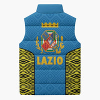 Italy Lazio Sleeveless Puffer Jacket Flag Style LT19