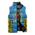 Italy Lazio Sleeveless Puffer Jacket Flag Style LT19