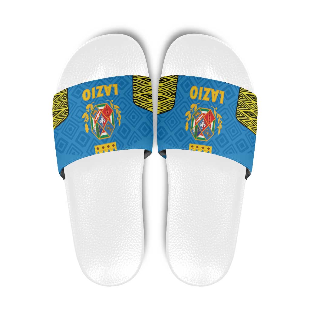 Italy Lazio Slide Sandals Flag Style - Wonder Print Shop