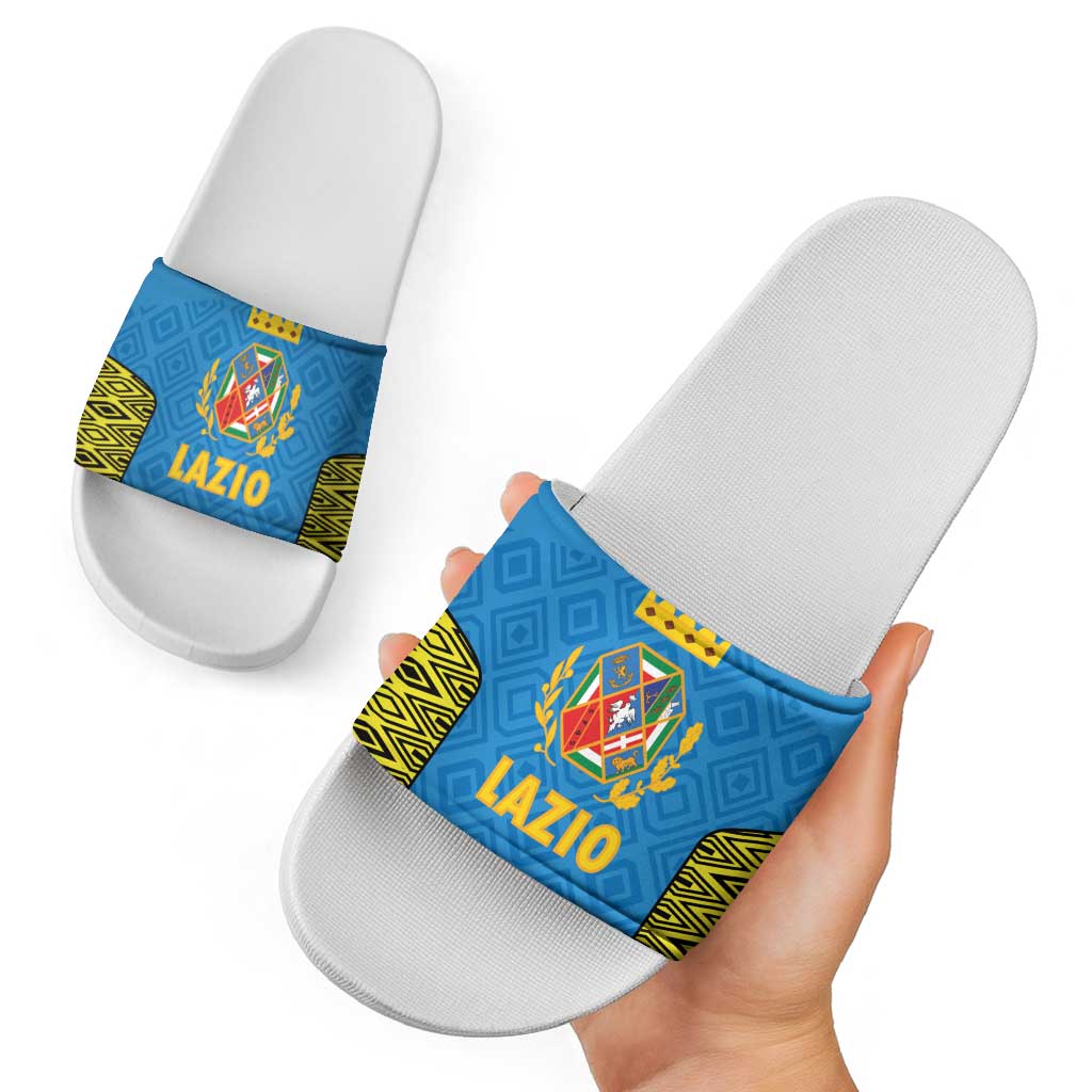 Italy Lazio Slide Sandals Flag Style - Wonder Print Shop