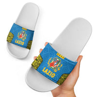 Italy Lazio Slide Sandals Flag Style - Wonder Print Shop