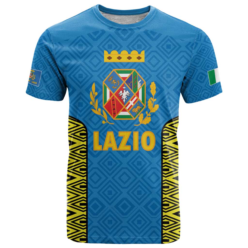 Italy Lazio T Shirt Flag Style LT19