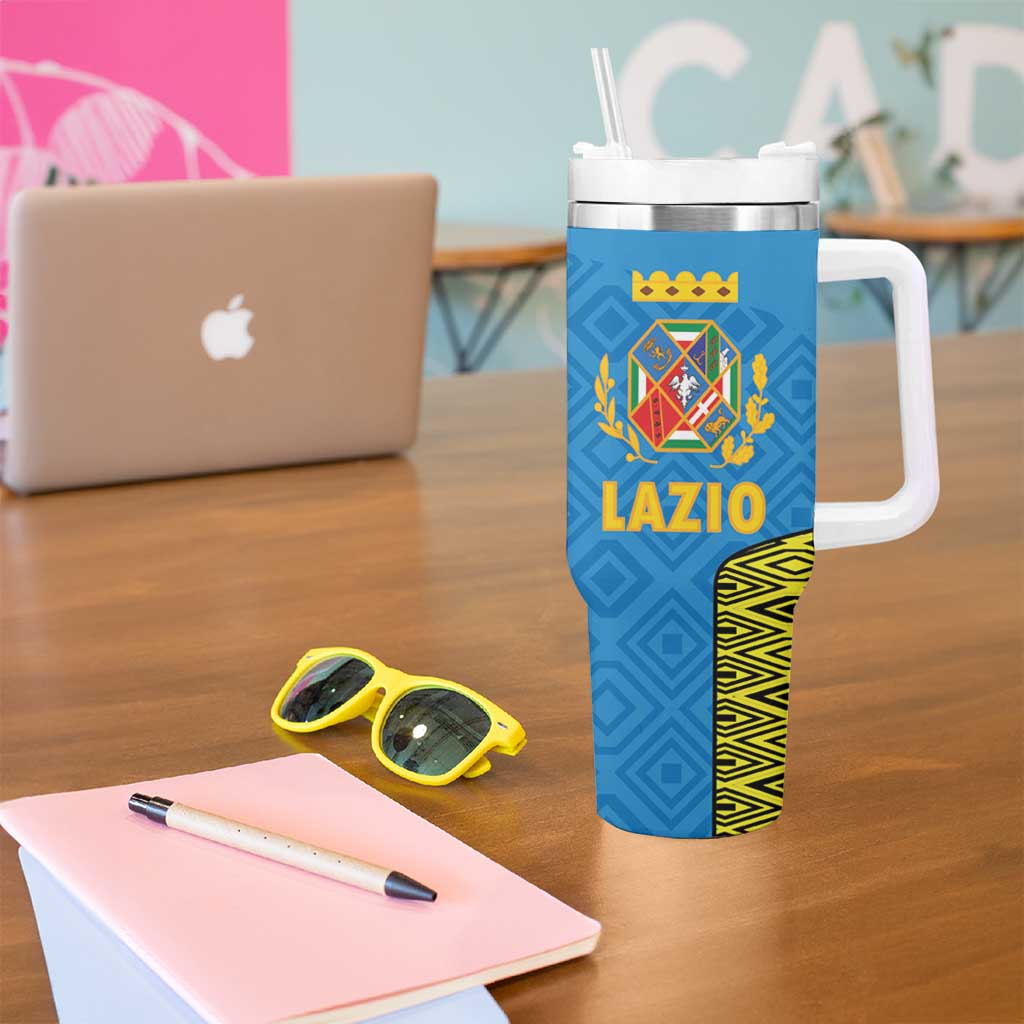 Italy Lazio Tumbler With Handle Flag Style - Wonder Print Shop
