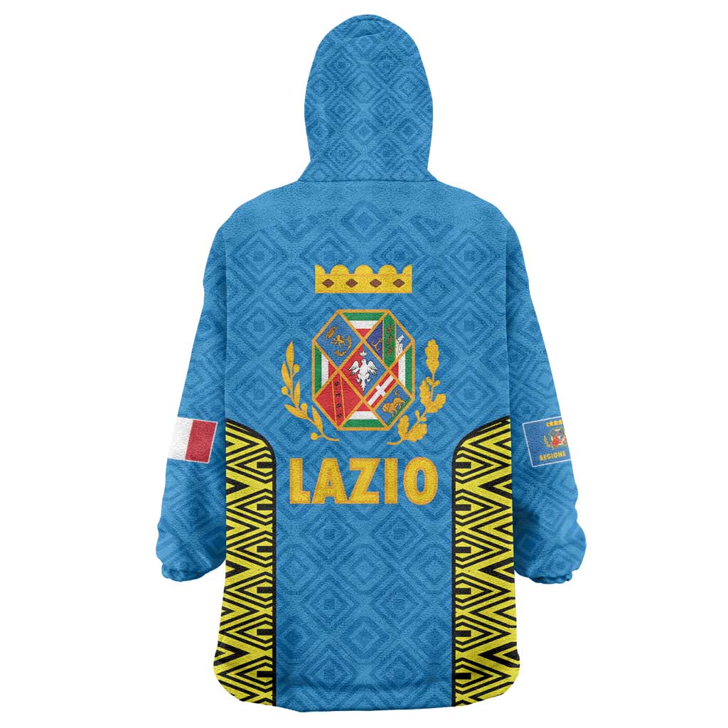 Italy Lazio Wearable Blanket Hoodie Flag Style LT19