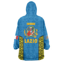 Italy Lazio Wearable Blanket Hoodie Flag Style LT19