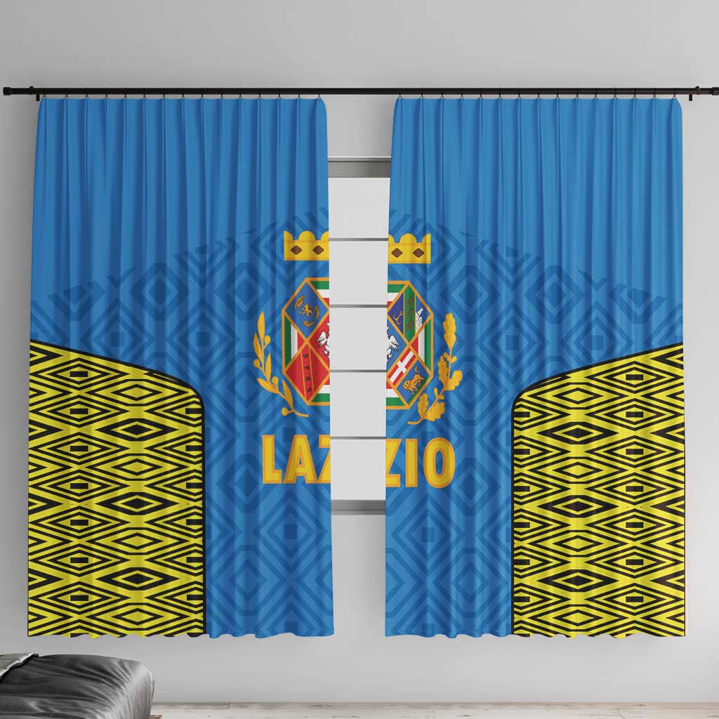 Italy Lazio Window Curtain Flag Style - Wonder Print Shop