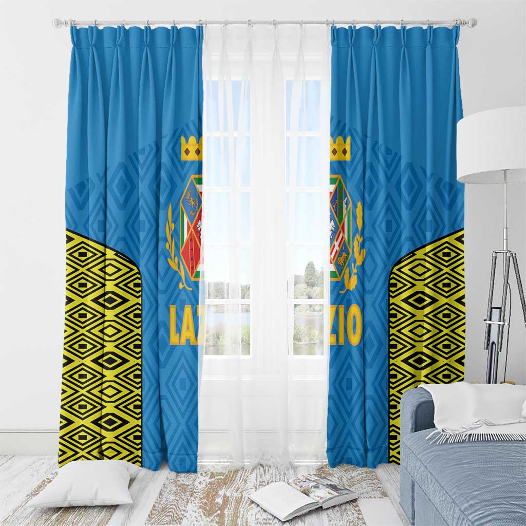 Italy Lazio Window Curtain Flag Style - Wonder Print Shop