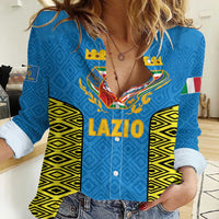 Italy Lazio Women Casual Shirt Flag Style LT19