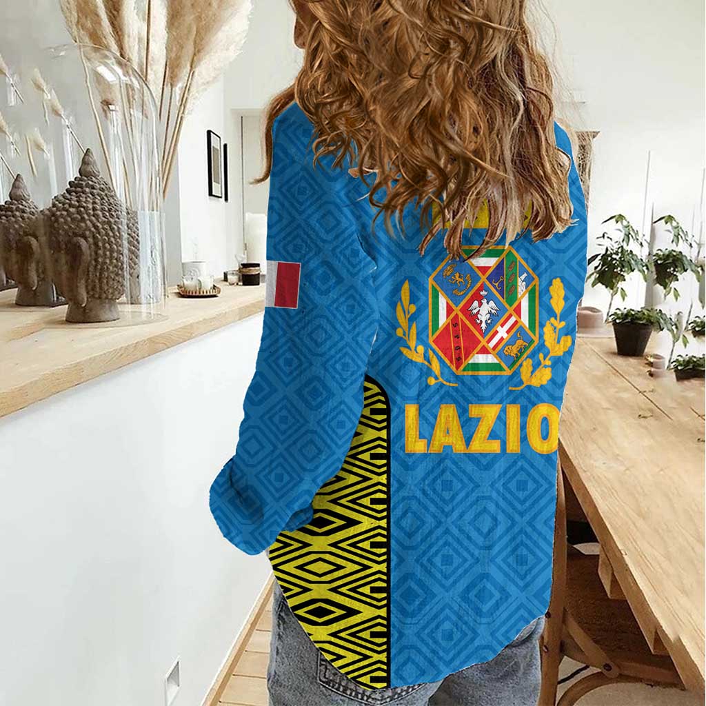Italy Lazio Women Casual Shirt Flag Style LT19