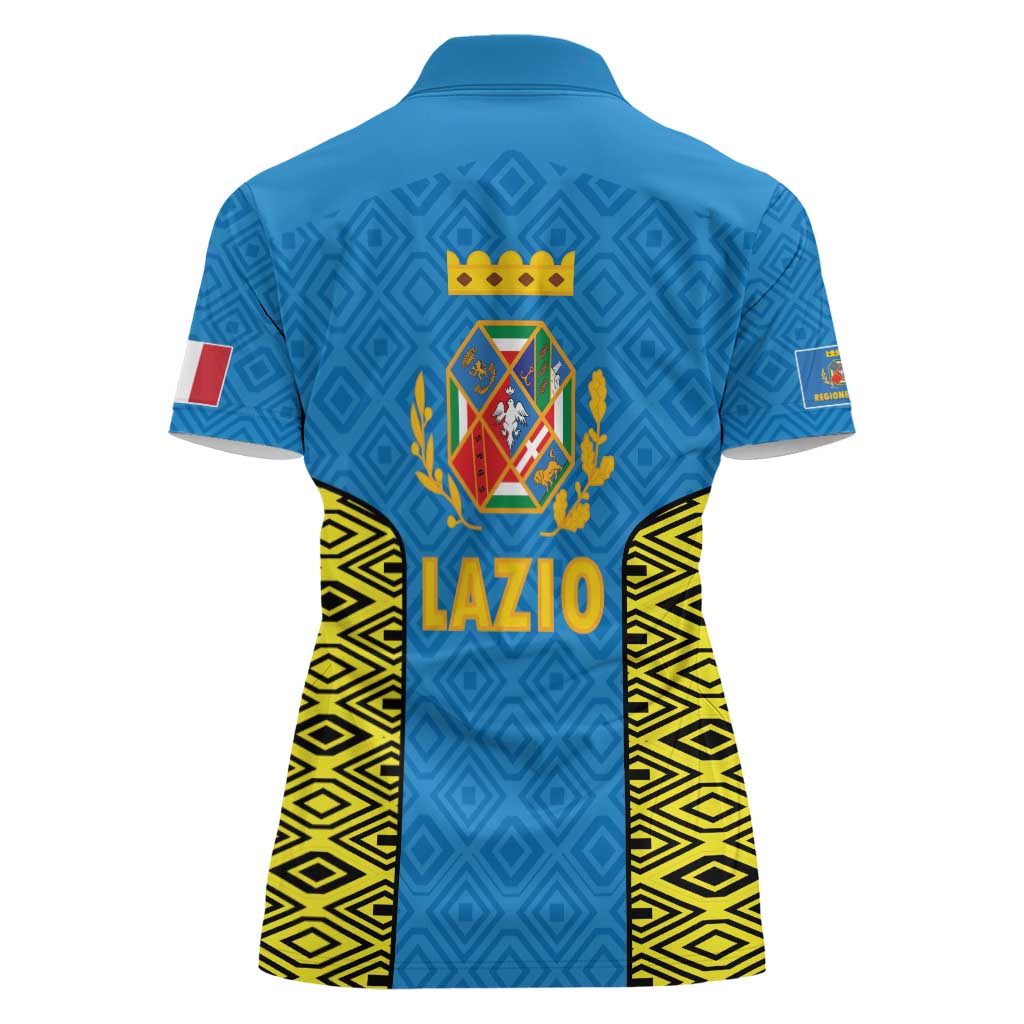 Italy Lazio Women Polo Shirt Flag Style LT19