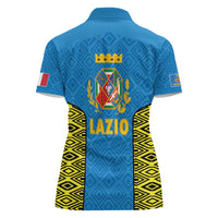 Italy Lazio Women Polo Shirt Flag Style LT19