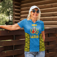 Italy Lazio Women Polo Shirt Flag Style LT19