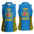 Italy Lazio Women Sleeveless Polo Shirt Flag Style LT19