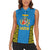 Italy Lazio Women Sleeveless Polo Shirt Flag Style LT19