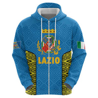 Italy Lazio Zip Hoodie Flag Style LT19