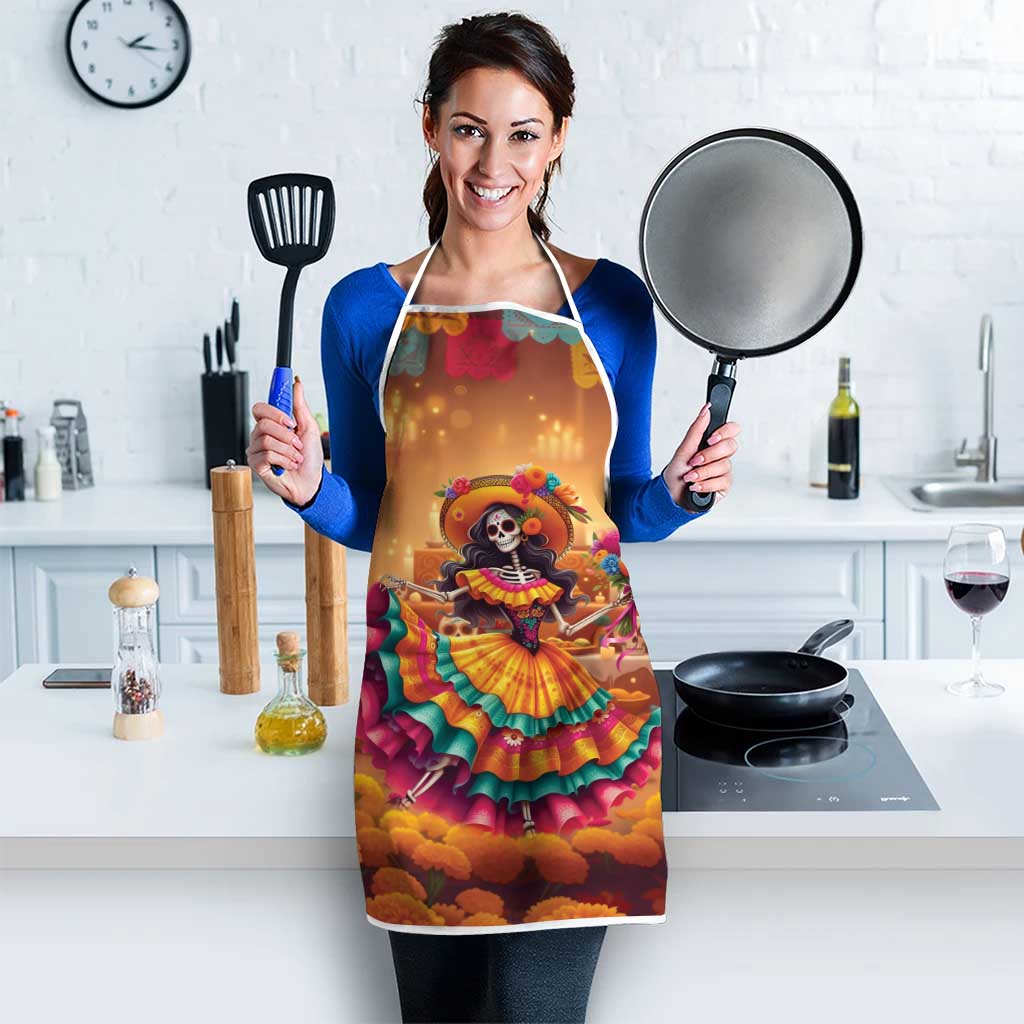 Mexico Day Of The Dead Apron Día de los Muertos Catrina - Wonder Print Shop