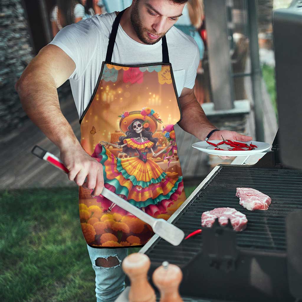 Mexico Day Of The Dead Apron Día de los Muertos Catrina - Wonder Print Shop