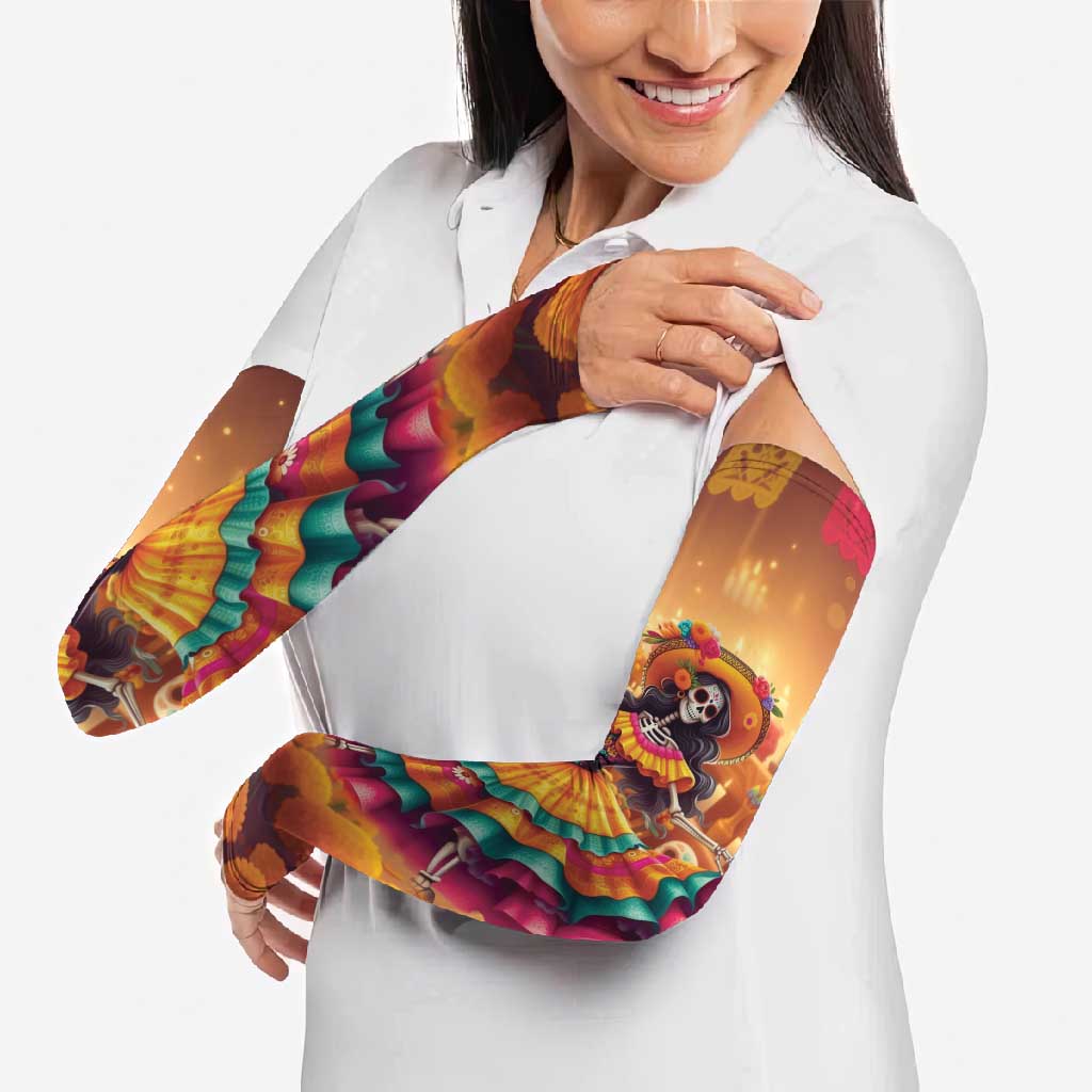 Mexico Day Of The Dead Arm Sleeves Día de los Muertos Catrina - Wonder Print Shop