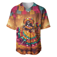 Mexico Day Of The Dead Baseball Jersey Día de los Muertos Catrina - Wonder Print Shop