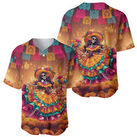Mexico Day Of The Dead Baseball Jersey Día de los Muertos Catrina - Wonder Print Shop