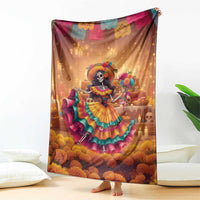 Mexico Day Of The Dead Blanket Día de los Muertos Catrina - Wonder Print Shop