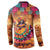 Mexico Day Of The Dead Button Sweatshirt Día de los Muertos Catrina - Wonder Print Shop