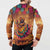 Mexico Day Of The Dead Button Sweatshirt Día de los Muertos Catrina - Wonder Print Shop