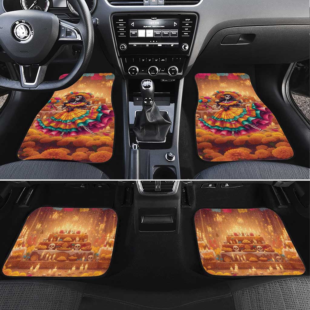 Mexico Day Of The Dead Car Mats Día de los Muertos Catrina - Wonder Print Shop