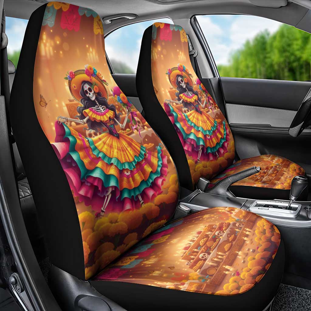 Mexico Day Of The Dead Car Seat Cover Día de los Muertos Catrina - Wonder Print Shop