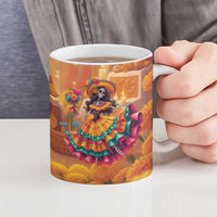 Mexico Day Of The Dead Ceramic Mug Día de los Muertos Catrina - Wonder Print Shop