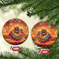 Mexico Day Of The Dead Ceramic Ornament Día de los Muertos Catrina - Wonder Print Shop