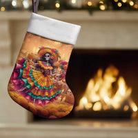 Mexico Day Of The Dead Christmas Stocking Día de los Muertos Catrina - Wonder Print Shop