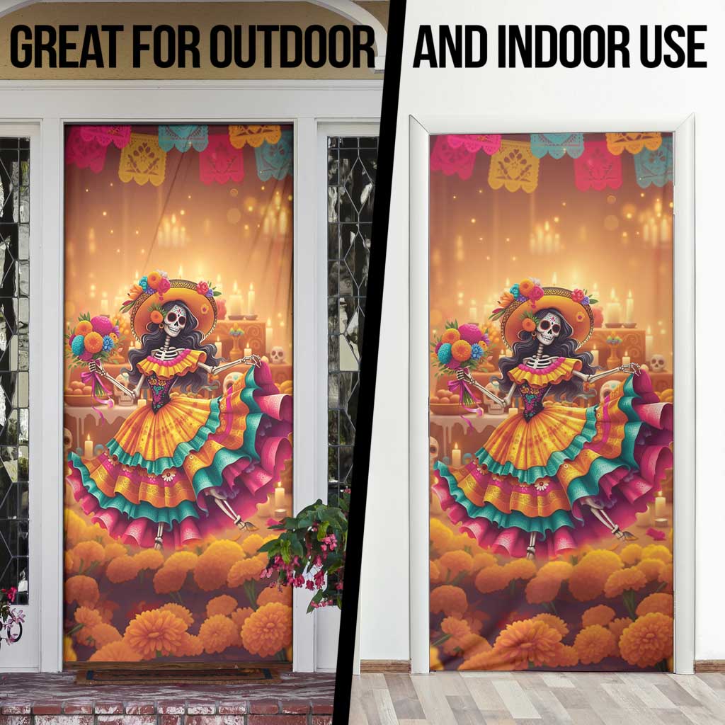 Mexico Day Of The Dead Door Cover Día de los Muertos Catrina - Wonder Print Shop