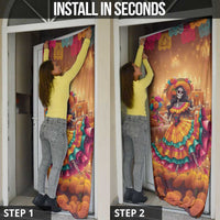 Mexico Day Of The Dead Door Cover Día de los Muertos Catrina - Wonder Print Shop