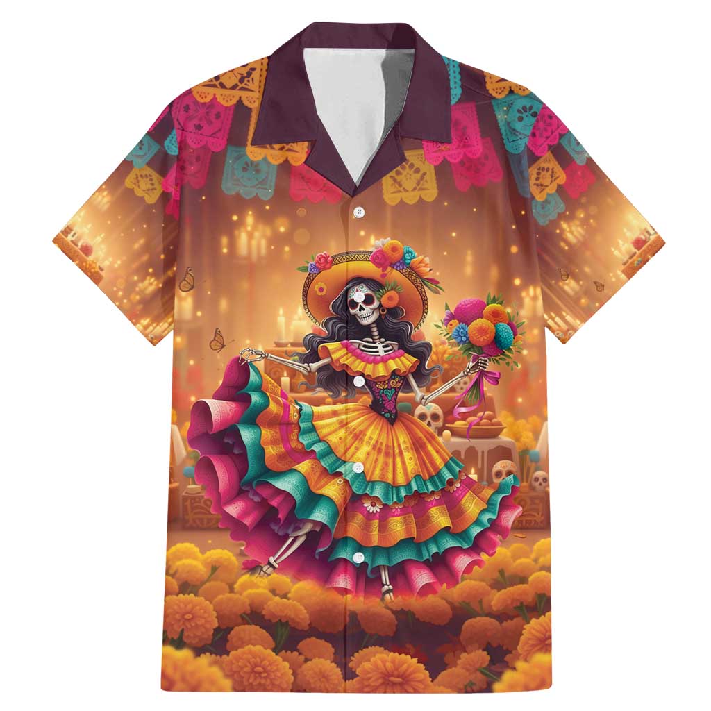 Mexico Day Of The Dead Family Matching Mermaid Dress and Hawaiian Shirt Día de los Muertos Catrina - Wonder Print Shop