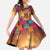Mexico Day Of The Dead Family Matching Off The Shoulder Long Sleeve Dress and Hawaiian Shirt Día de los Muertos Catrina - Wonder Print Shop