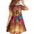Mexico Day Of The Dead Family Matching Off The Shoulder Long Sleeve Dress and Hawaiian Shirt Día de los Muertos Catrina - Wonder Print Shop