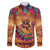 Mexico Day Of The Dead Family Matching Off The Shoulder Long Sleeve Dress and Hawaiian Shirt Día de los Muertos Catrina - Wonder Print Shop